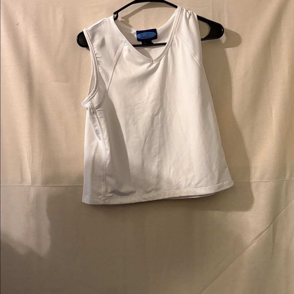 White Sleeveless Crop Top
